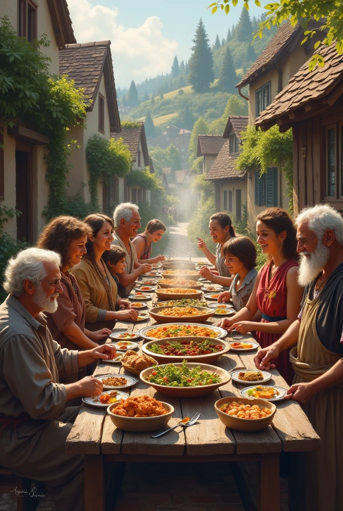 Food brings people together in the village