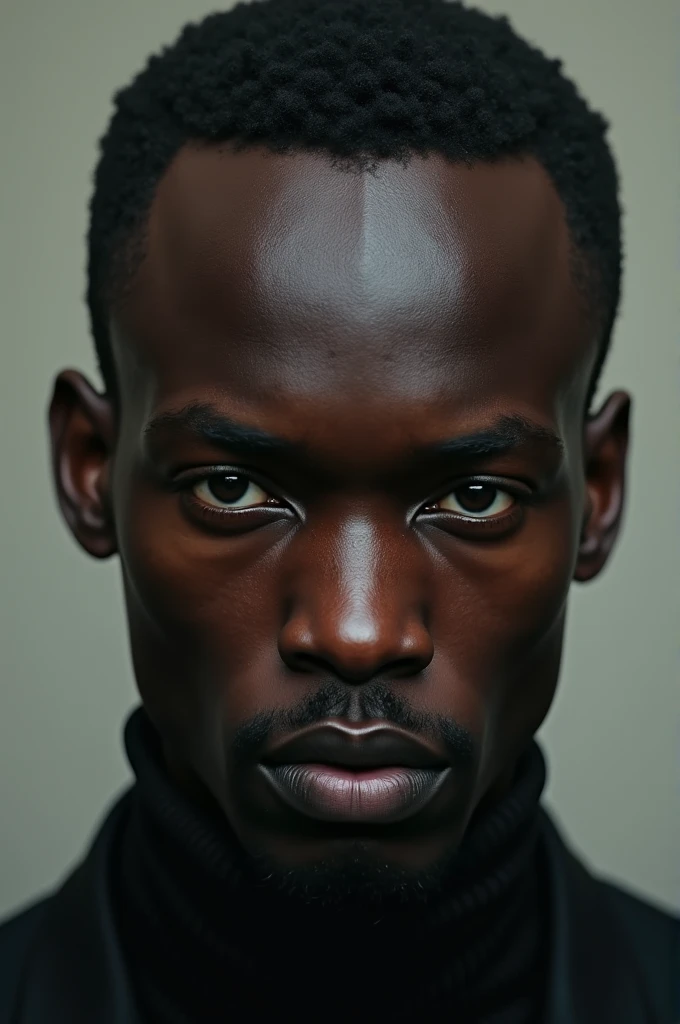 black man with giant forehead