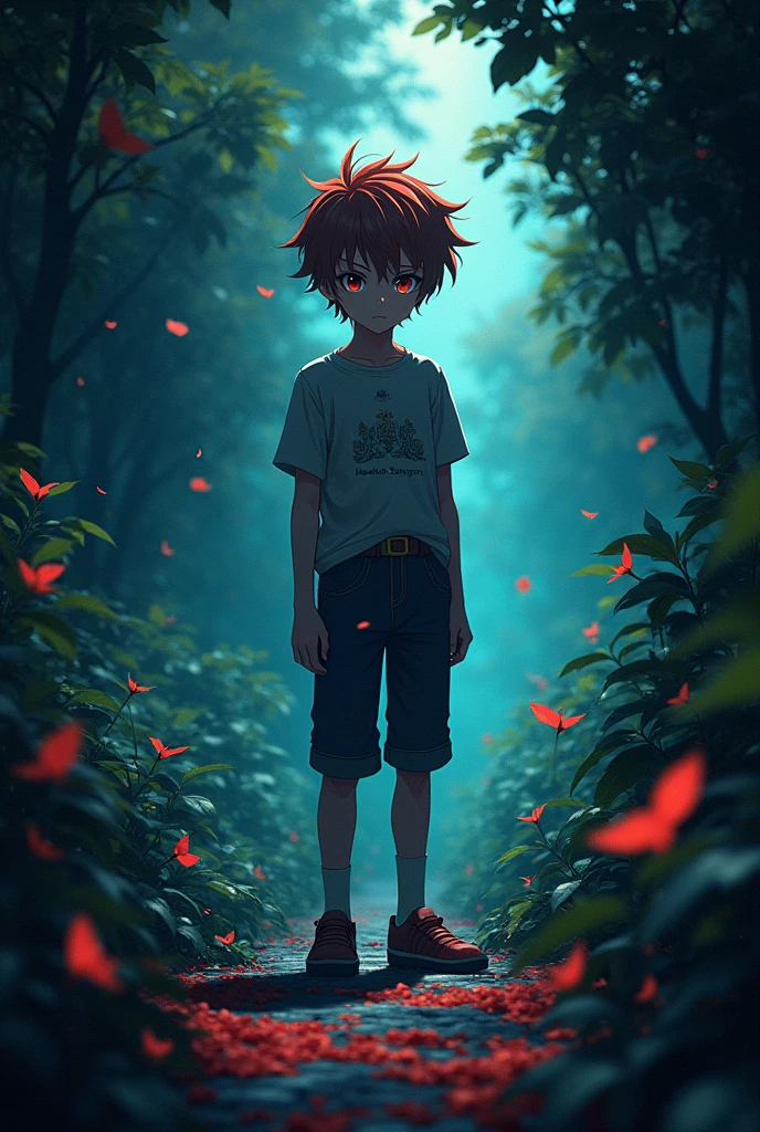 Background black green anime name haruka Sakura one boy logo gaming