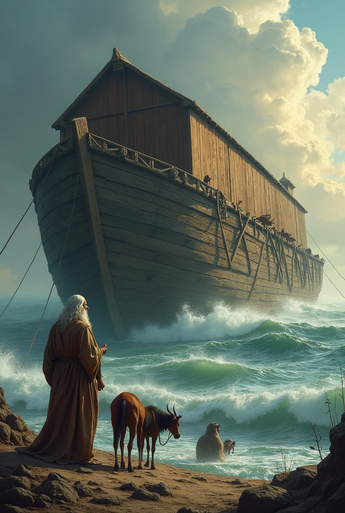 Biblical character Noah and the ark
