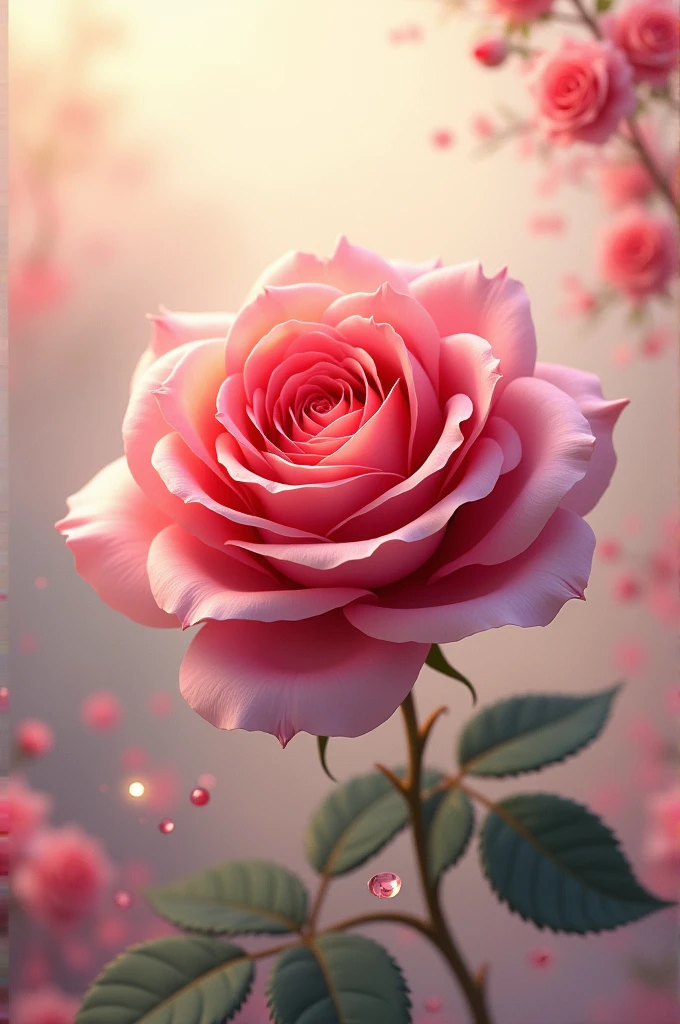Create a rose themed banner