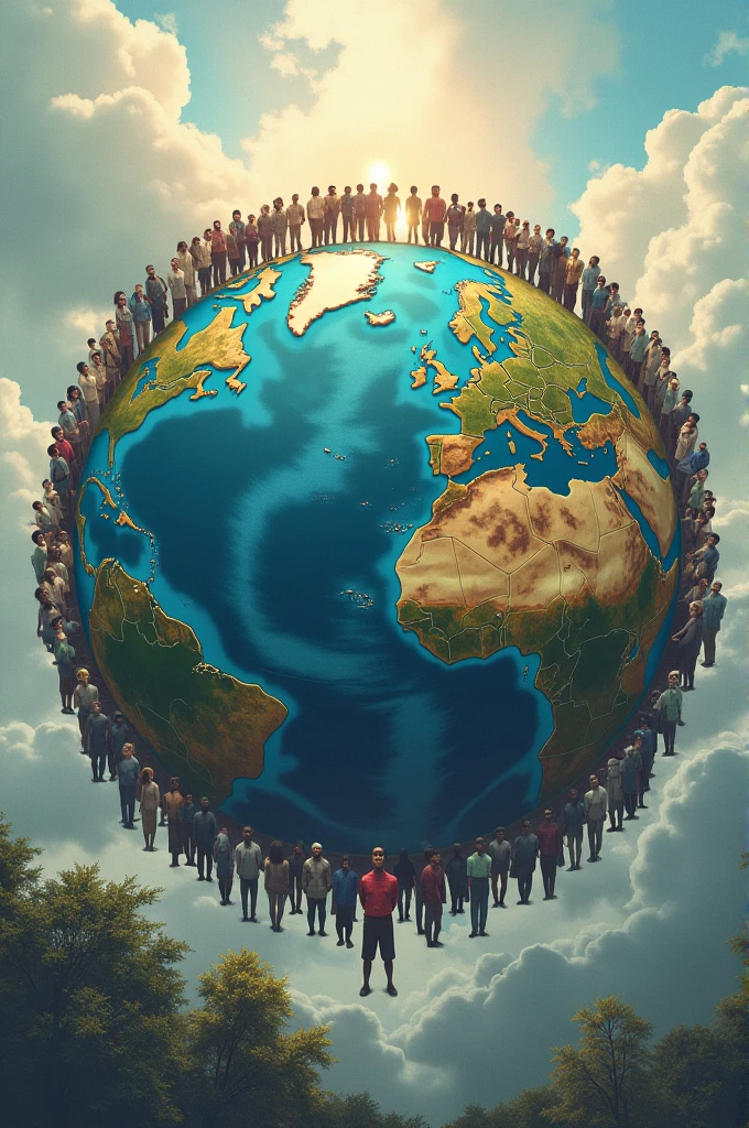 All human are one side of earth
