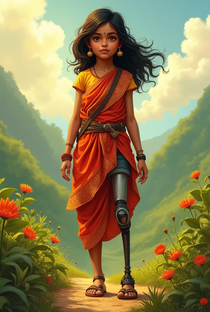 Indian amputee girl
