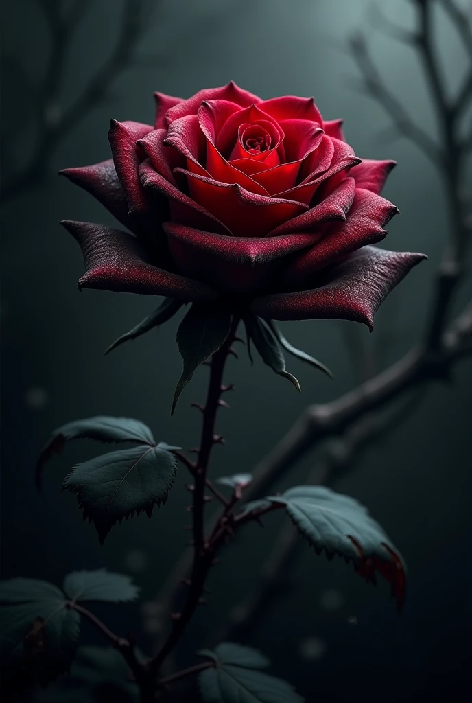 Create a dark rose themed banner, make it 1400x1000