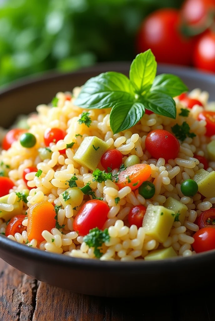 Generate me an image of rice salad pataco