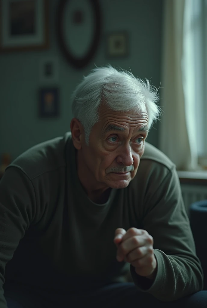 Teenager feeling regret in middle age