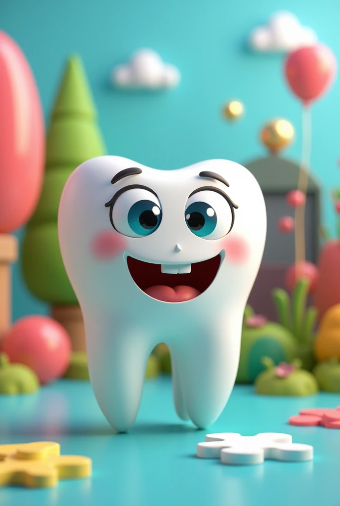 Animated tooth puzzle