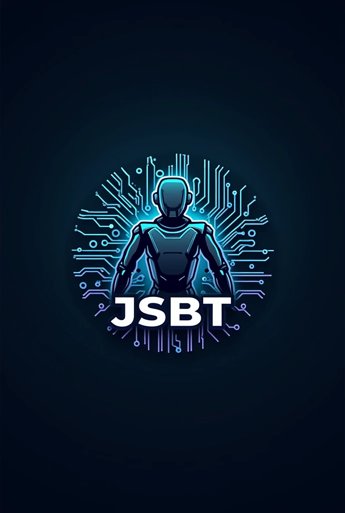 Create a logo for JSBT youtube with different text and different animation using robot and mother board in background must have JSBT logo