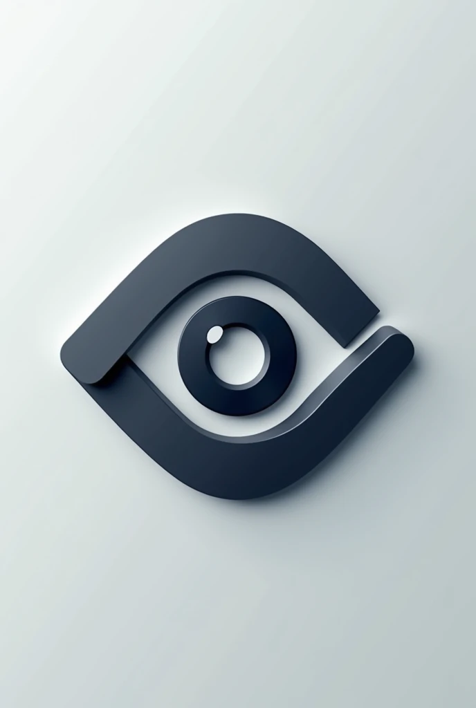 Eye logo with camera, not realistic