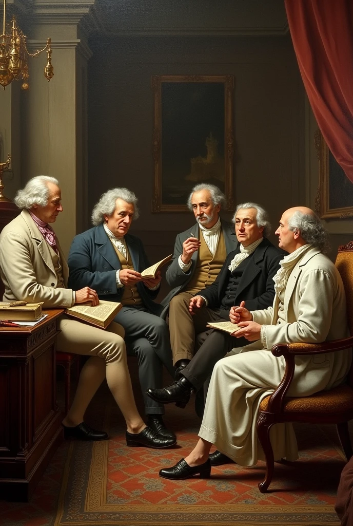 Generates an image of the worldview during the Enlightenment movement
