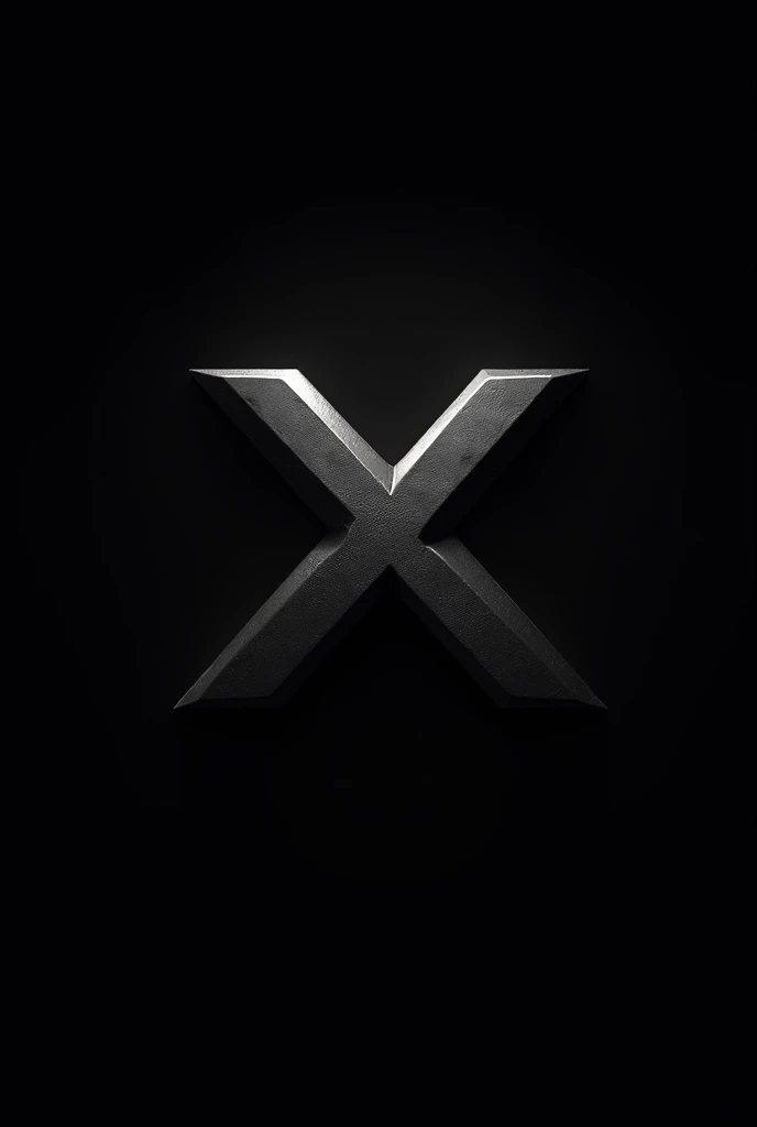 Gaming logo of name"X" Black background, aesthetic, dangerous