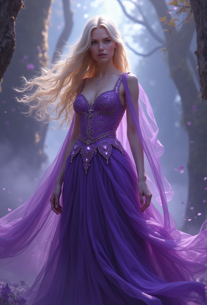 Amethyst Princess, blonde, Purple clothes