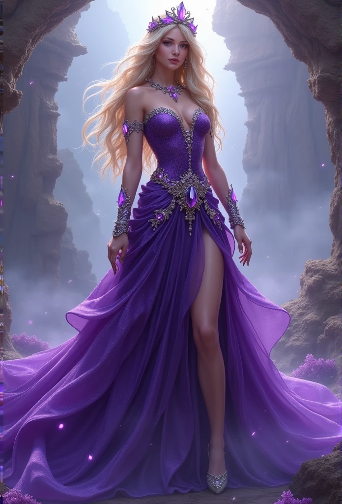 Amethyst Princess, blonde, Purple clothes