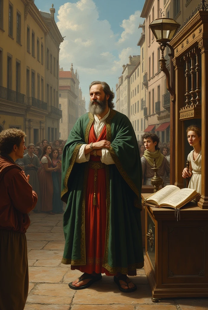 Create an image of press freedom, Consciousness and tolerance during the Enlightenment movement