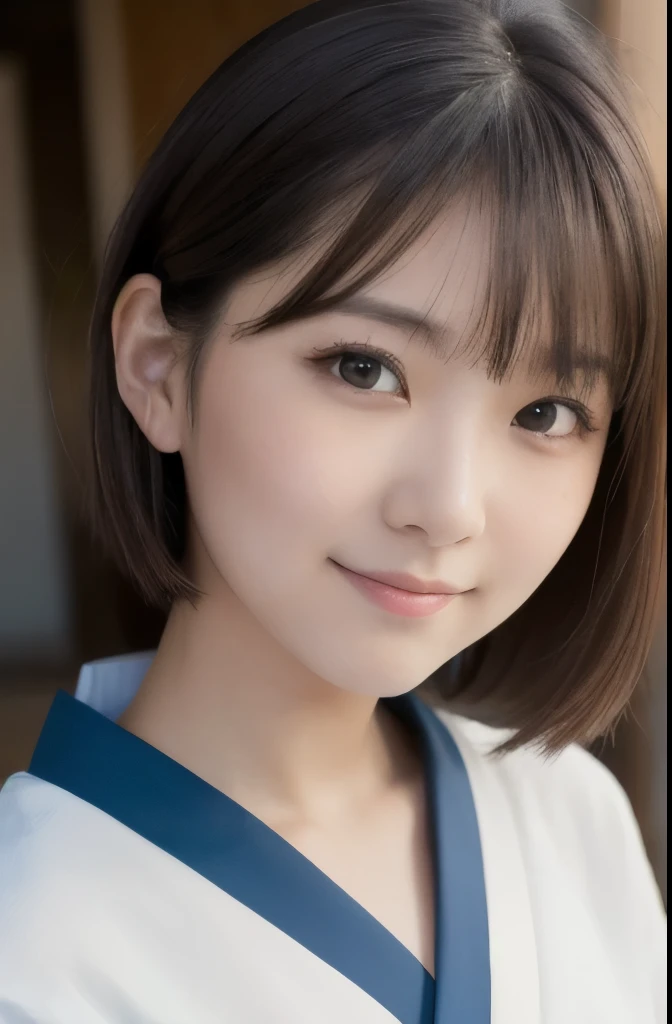 best quality, face focus, soft light, ultra high res, (photorealistic:1.4), RAW photo,(Shinozaki Ai), (fair skin), (kawaii),
1 Japanese girl, solo, cute, smile, (pupil, lights in the eyes), detailed beautiful face, Medium-sized breasts,(high resolution detail of human skin texture),(long hair),(portrait), upper body, white traditional kimono, A sunny afternoon
