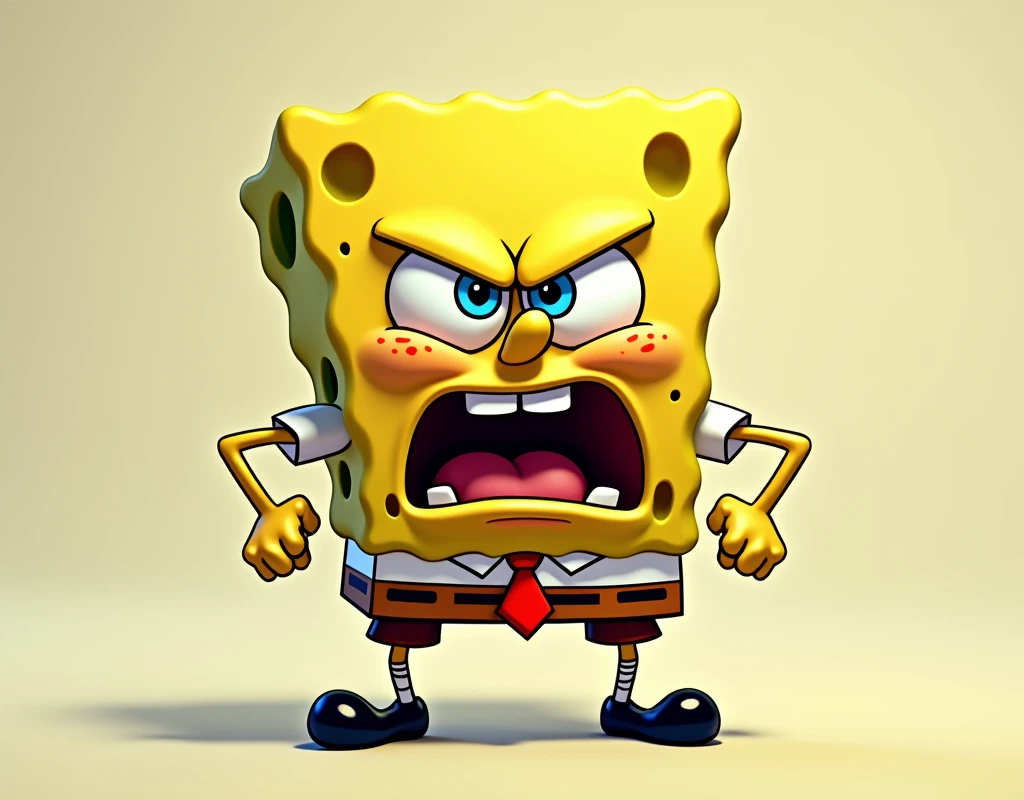 We need an image of Spongebob being angry highlighted image
