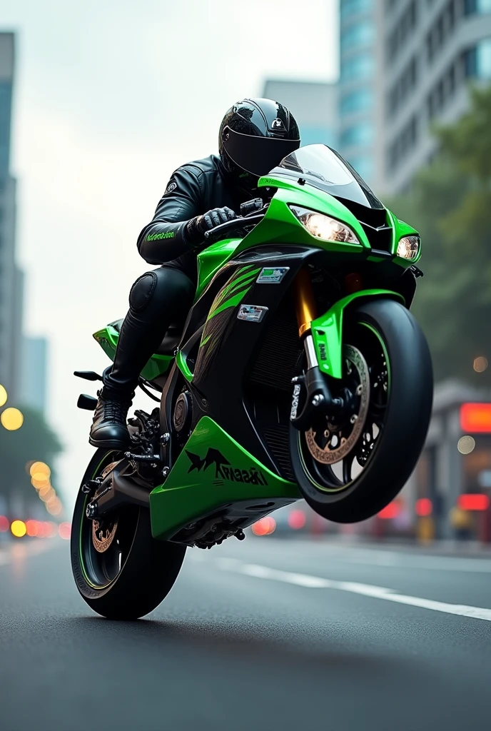 Kawasaki wheelie
