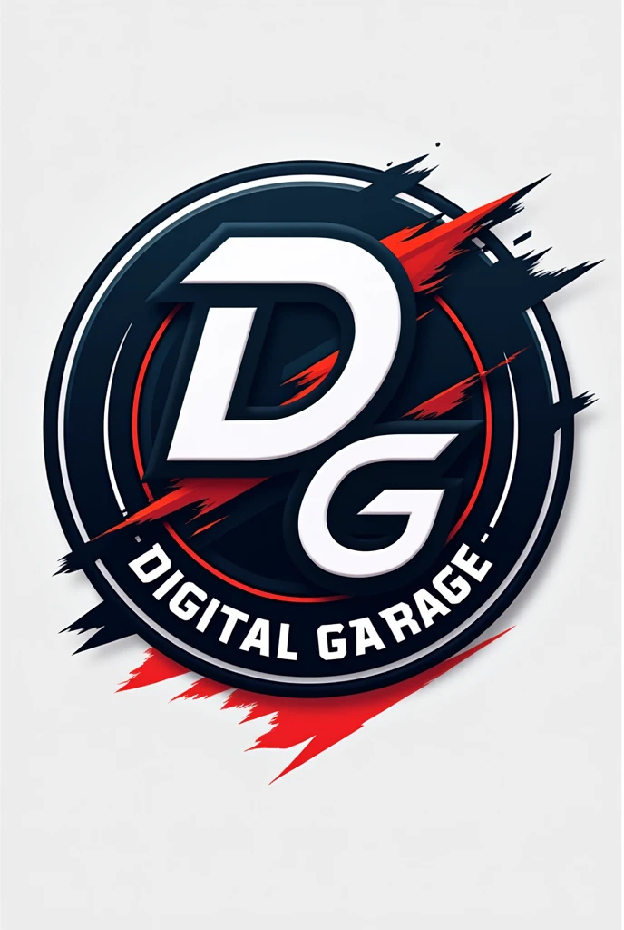 Criar um logotipo marcante e memorável para um canal de conteúdo automotivo no Tiktok, called "Digital Garage". The logo must convey the values of modernity, passion for cars and online community.

Channel Name:

Digital Garage Initials to be highlighted:

D and G Key Concepts:

Modernity: Reflect the digital nature of the channel and passion for modern cars and automotive technologies.
Passion for cars: Conveying enthusiasm and love for automobiles, be it classic or modern.
community: Suggest the idea of an online space where car lovers come together and share their passions.
garage: Evoke the image of a place where cars are cared for and modified, a space for enthusiasts.
Visual Elements to Consider:

Letters D and G: Initials should be highlighted and integrated harmoniously into the logo..
Icons: Consider including car-related icons, como rodas, Motores, screwdrivers, or more abstract elements that represent speed and movement.
colors: Utilizar uma paleta de colors que transmita energia, modernity and virility, such as shades of blue, rot, black and gray.
styled: Visual style can range from minimalist to more detailed, depending on the desired identity.
Target Audience:

Young people and adults passionate about cars.
Automotive technology and innovation enthusiasts.
People looking for information and entertainment about the automotive world.
Logo Applications:

Social media: Tiktok, instagramart, youtube, etc.
printed materials: visit cards, tshirts, stickers, etc.
Merchandising: Customized products with the brand.
Reference examples (optional):

[Include examples of logos from other brands or channels here that serve as inspiration, if any]

Comments:

[Include any other relevant information, as style preferences, colors, or restrictions.]

Examples of initial concepts:

Option 1: A minimalist logo with the letters D and G stylized in a c shape.