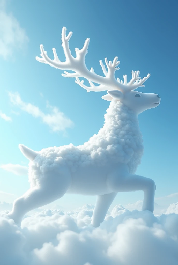 Reindeer-shaped cloud