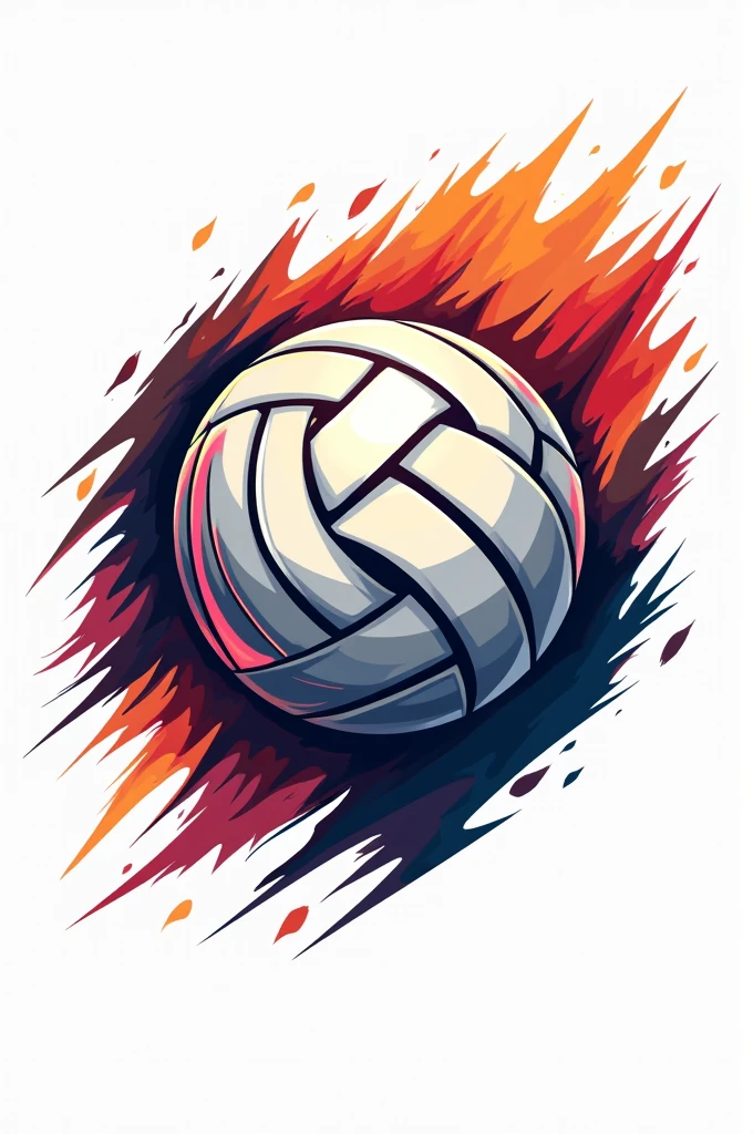 Volleyball sport logo