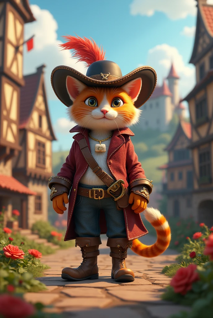 The tale of Puss in Boots in 3D summarized