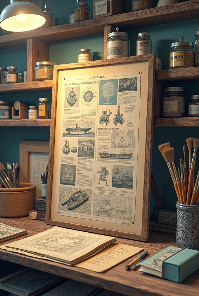 I want a notebook cover on the subject of model building that has rules, Paintings and crafts