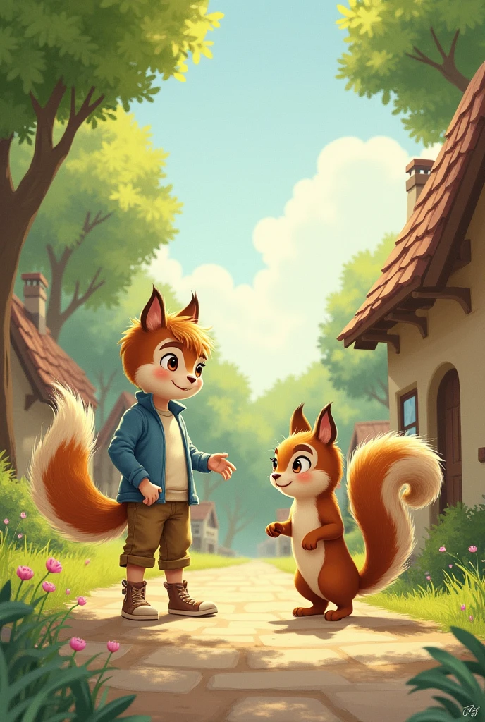 Once upon a time, in a small village, there lived a little kitten named Mia. Mia was curious and loved to explore. One day, while chasing a butterfly, she wandered too far from home and got lost.
Mia looked around and realized she didn’t know the way back. She started to feel scared and . Just then, a friendly squirrel named Sam noticed Mia and came over.
"Are you lost?" Sam asked.
Mia nodded, her