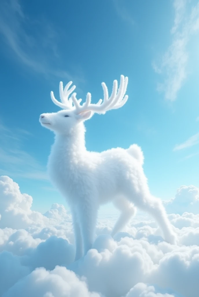 Reindeer-shaped cloud