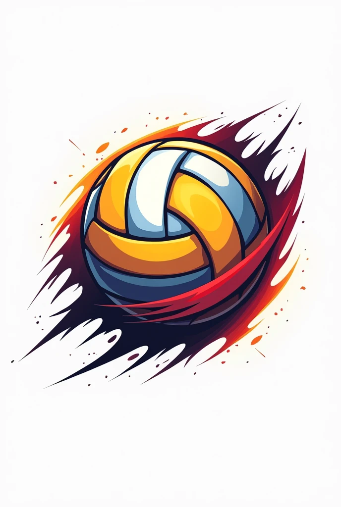 Volleyball sport logo