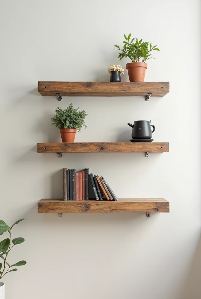 Create a set of minimalist floating shelves made from pallets, perfect for displaying books, plants, or decorative items. Mount them on a wall in a living room or bedroom for a modern, rustic look.