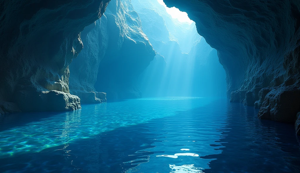 (masterpiece:1.2,exceptional quality,mirror-like,cinematic experience),8k,Wallpaper,Italy,Blue Grotto,(diffuse light reflection.:2.0)