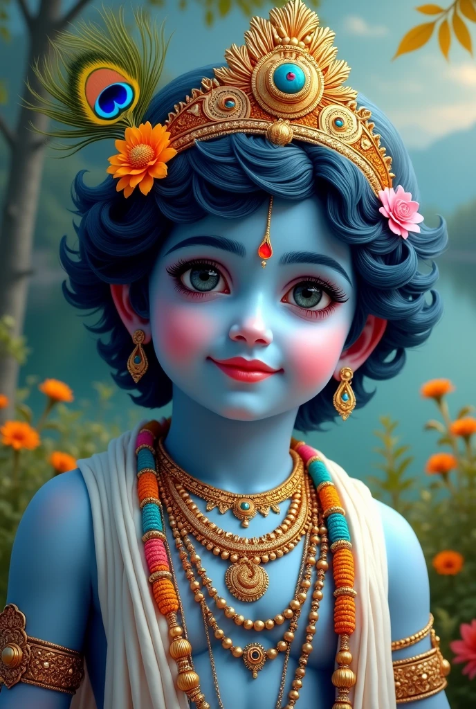 Photo of lord krishn of his younger age to post on krishn janmastmi 
