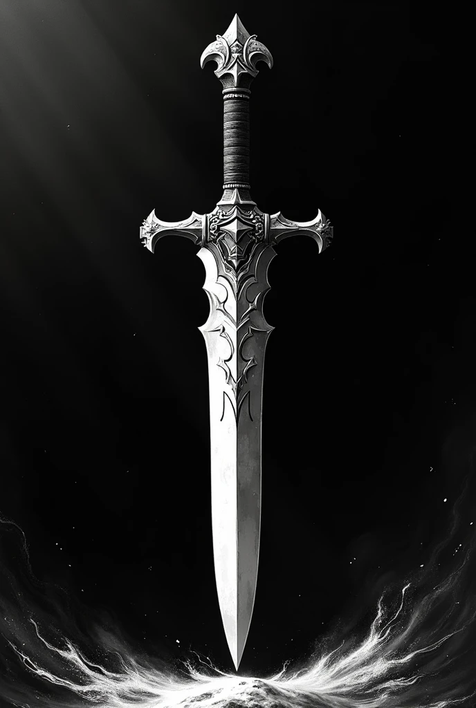 knife one of the corinnthians shield black and white background