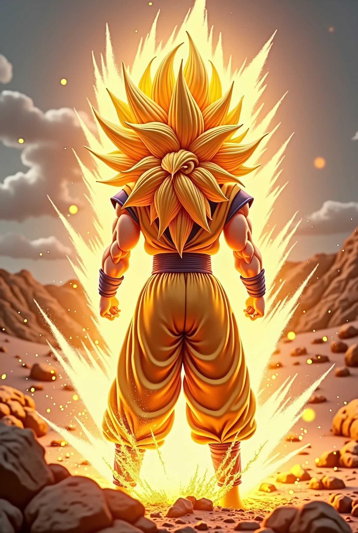Make only the hair in super saiyan 3 