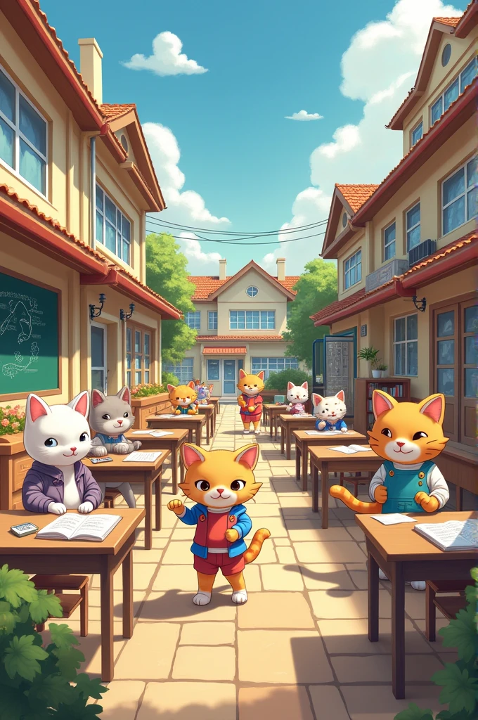 "Cat School Life" isn't a widely recognized term, but it could refer to a few things depending on the context: