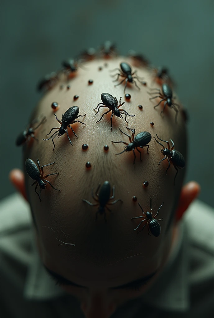 Bring lice to your head