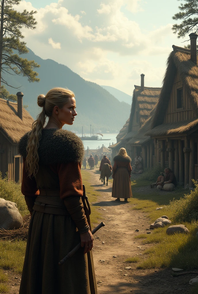 Scene 1: Viking Village in the Morning, Astrid: (Come closer) I hope so, but I'm worried about Bjorn. He's just starting to up and hasn't passed any tests yet.