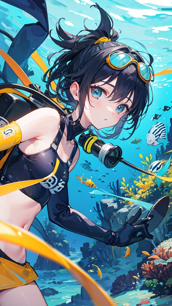 scuba diving Snorkel Swimsuits fin Close-up fish goggles