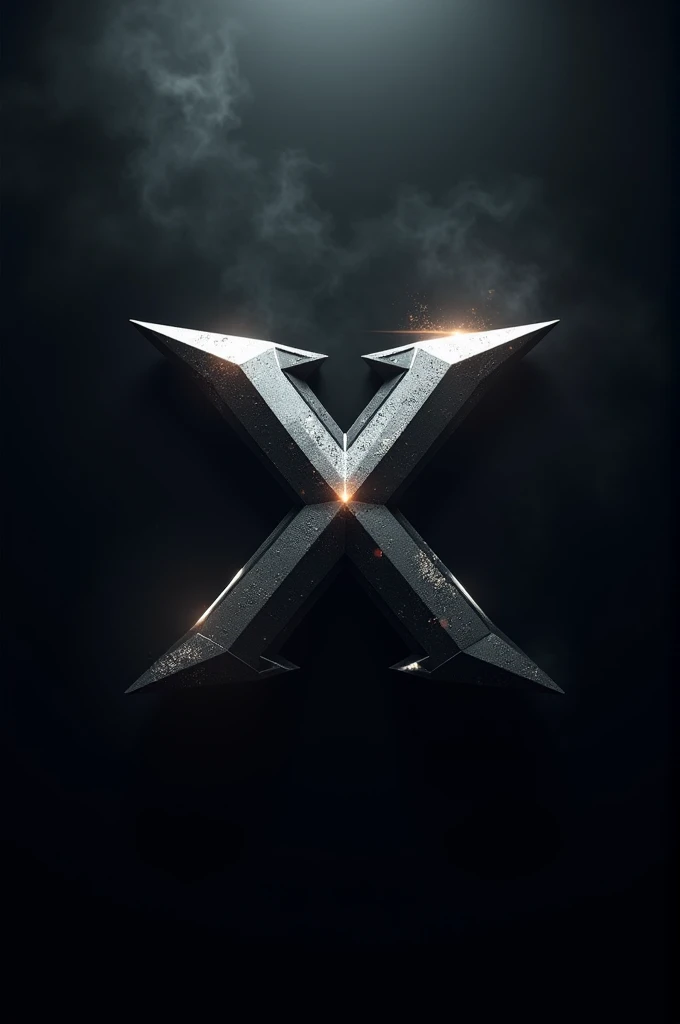 Gaming logo of name "X" dangerous, black background