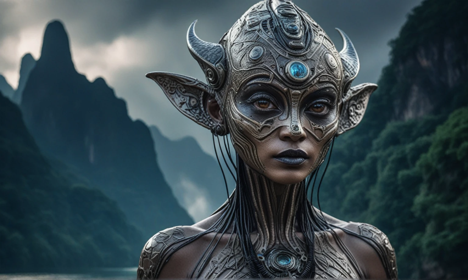 full body shot,beggar deep niobium paladium The Alien Entity,native italian babychild, wants eat,survival in criminal city of future, Technicolor,natural skin textures, hyper realism, hyper detailed,Extremely detailed,High contrast,Masterpiece,Realistic,Ultra Detailed, intricate details,realistic humid leather,extremly intricate,Epic Realistic, cinematic style,irina yermolova,high contrast,hdr,extremely detailed, deep night landscape,masterpiece,intricate details,faded,eyes extremely detailed, high detailed eyes,8k resolution,RAW,retina, Nikon Z9,China,orc,Li River ,Guangxi Zhuang of China,tkt style, pointed ears perfect, Elf,transition between two art styles, Ink painting to photorealism, Double contact, X-ray, Creative, vivid light, masterpiece, fantasy, Abstract, Surrealism, super detailed, high resolution, stop:35;(((creature with a spectral and ghostly appearance)). Her skin is pale, almost translucent,ancient rock paintings of the first people,sharkfish's leather,A Modern flat toon Crazy whit a Big ONE a Only Eye Robot USSR , and helmet Style, tongs in hands, Tv head, pinhead, camouflage , Ambient in a meteorite crater super detailed, junkie organic outfit , fashionable alien junkie, vespertine, futuristic glass, movie stile,mephisto,Light particles,,a hot air soars through the layers of clouds, revealing a colossal and enigmatic cityscape nestled within. The buildings in this ethereal city are adorned with intricate details and exude an aura of mystery. Above the cityscape, lend an enchanting touch to the scene. steampunk. The intricate mechanics create a sense of wonder and fascination, as if stepping into a dreamlike realism