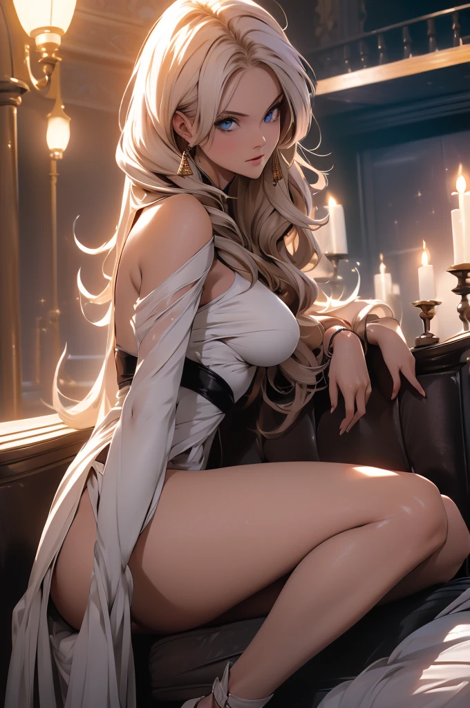(Highest quality,4K,High resolution,masterpiece:1.2), (Very detailed), (Slender beauty)(Age 27)whole body,female masturbation,最高masterpiece,Cinema Lighting,spread legs,masturbation,