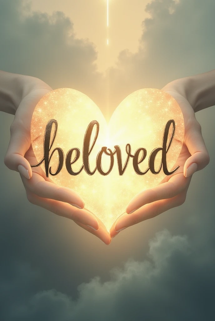 Create an image where the word beloved appears in a different font