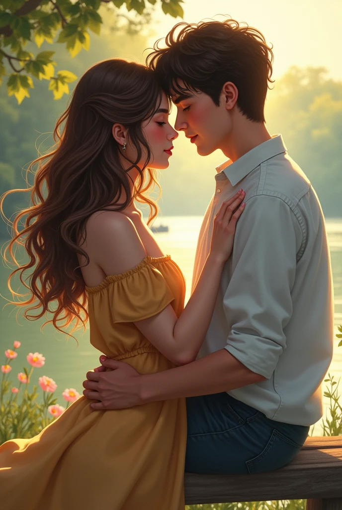 As time passed, their friendship blossomed into love, but neither of them expressed their feelings.