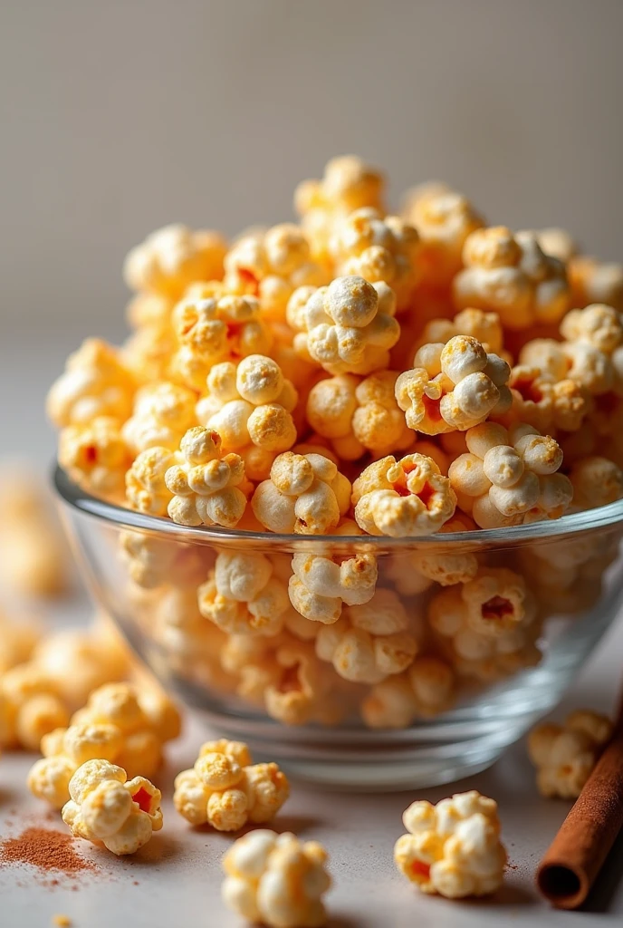 popcorn in a bowl, that it looks very sweet