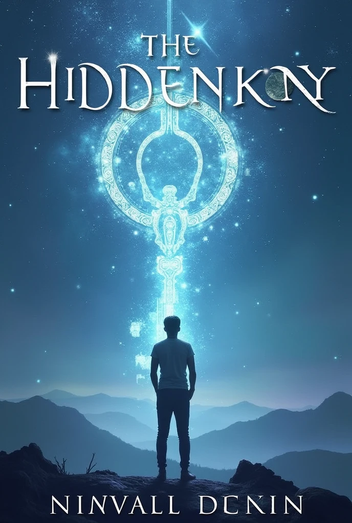 An Ebook cover called: The Hidden Key: Uncover the Power Within. In Portuguese Brazil