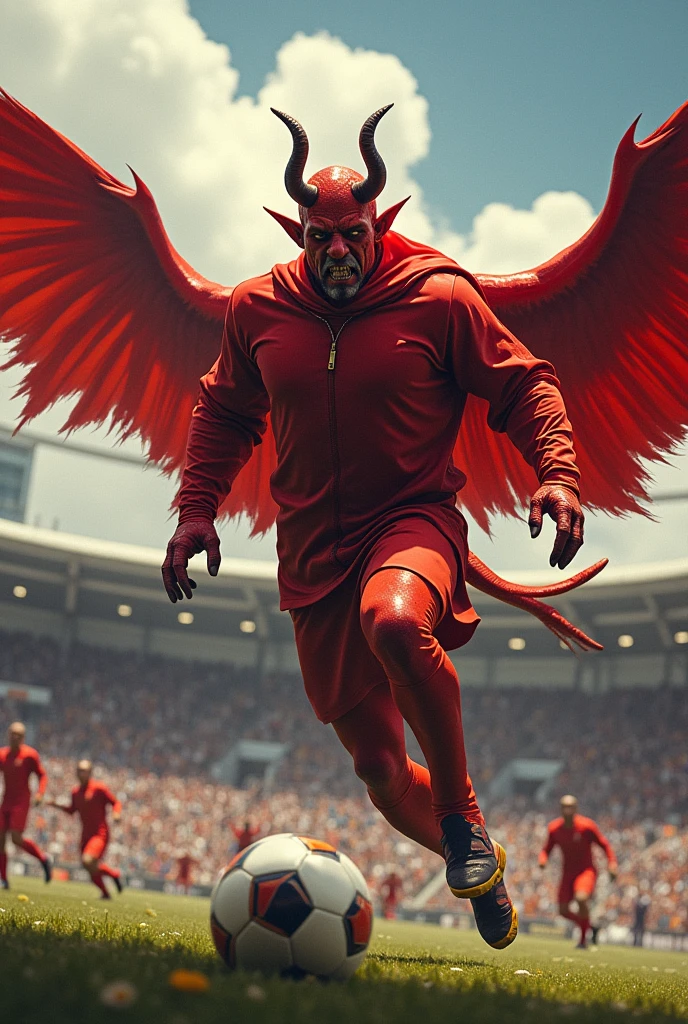 Red Devil Red Baron South America from Cali at the Bello Horizonte Stadium Villavicencio Goal