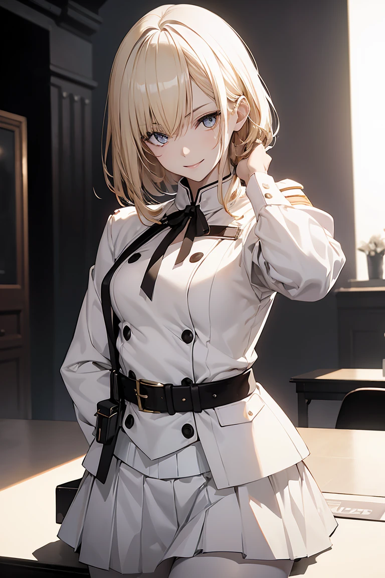
20th generation women,blonde tied back,slender and tall,slender,frill shirt,crocodile skin coat,