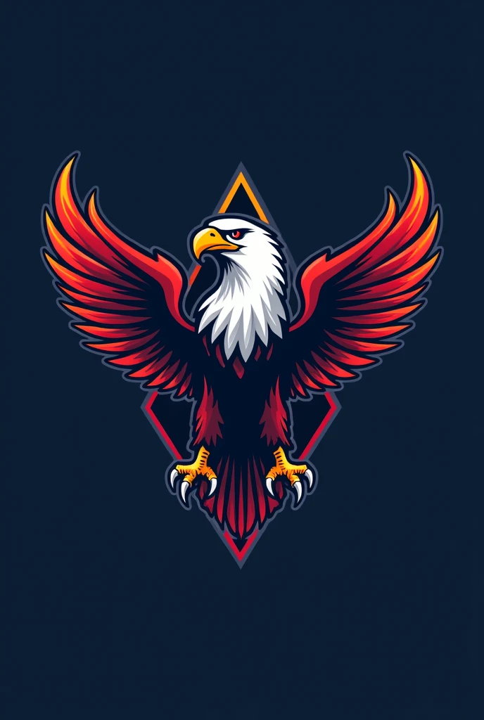 Football logo with an eagle 
