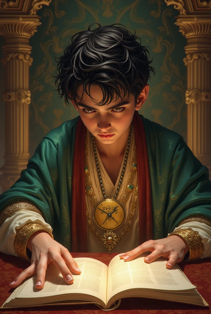 A young vizier who calculates numbers in his mind