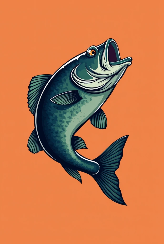 Black Bass、Manga style、vertical、Basketball smile、Same color as the real thing